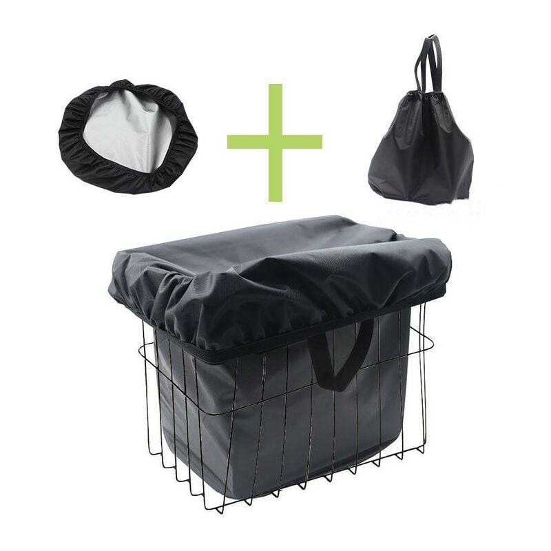 IntiMeg - Housse salon de jardin--Housse de panier de vélo noire, protection contre la neige, imperméable, anti-poussière, légère IntiMeg - Image 5
