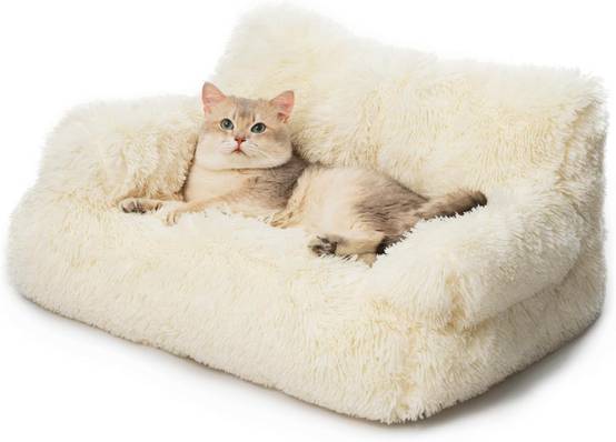 Canapé pour Chien dehoussable Lavable 76x45cm Beige