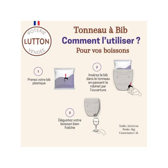 Ollas Lutton - Tonneau à bibs - Image 5