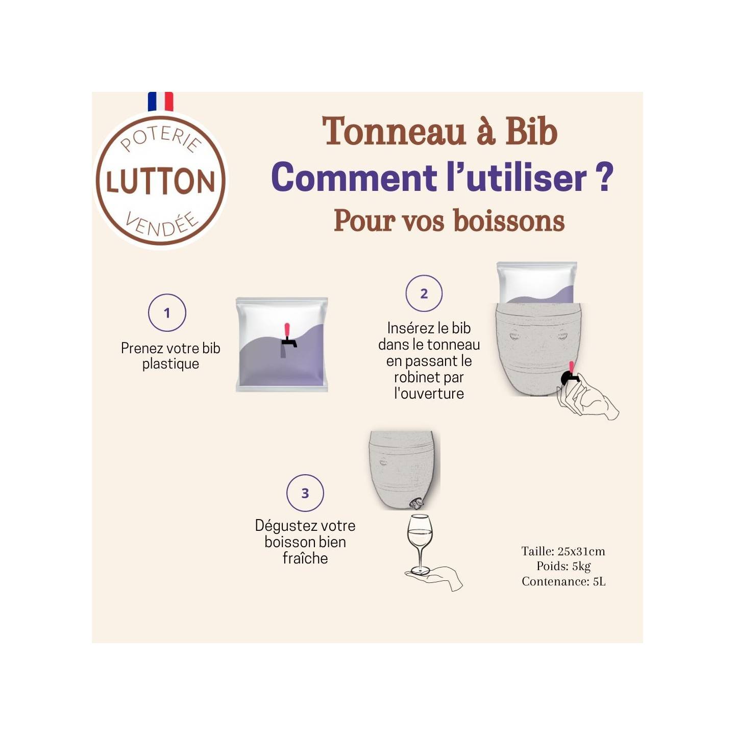 Ollas Lutton - Tonneau à bibs - Image 5