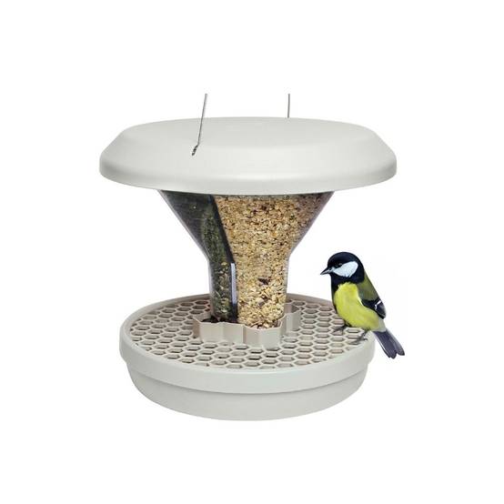 Mangeoire anti-nuisibles SMART BIRDS pour oiseaux grise SWISSINNO - Image 2