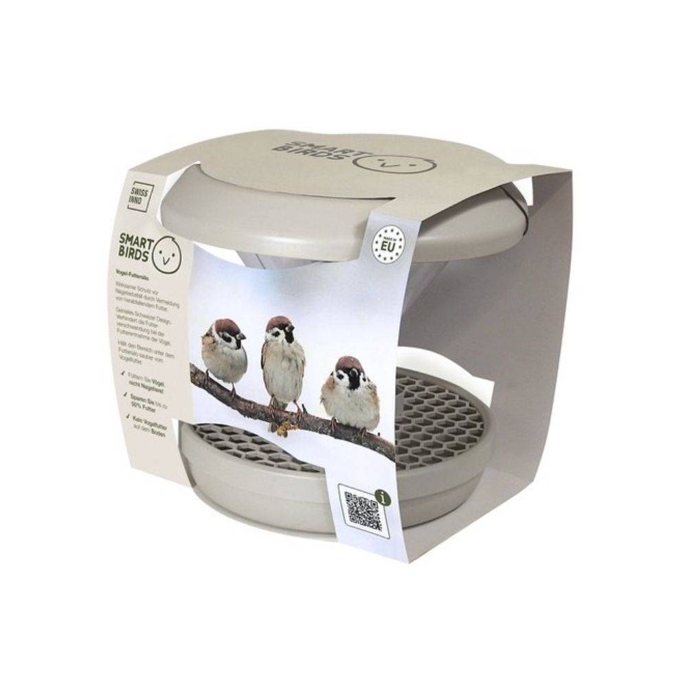 Mangeoire anti-nuisibles SMART BIRDS pour oiseaux grise SWISSINNO - Image 3