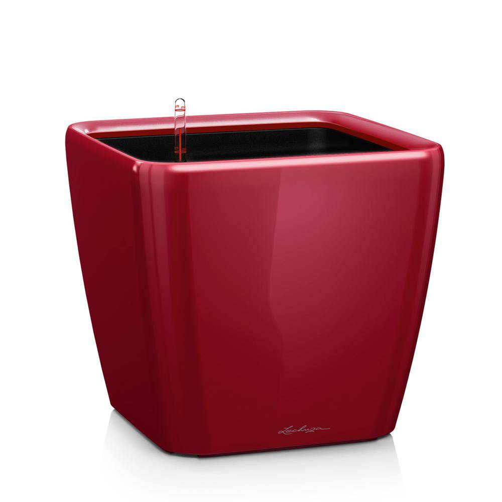 Lechuza - Pot Quadro Premium LS 50 - kit complet, rouge scarlet brillant 50 cm Lechuza - Image 1