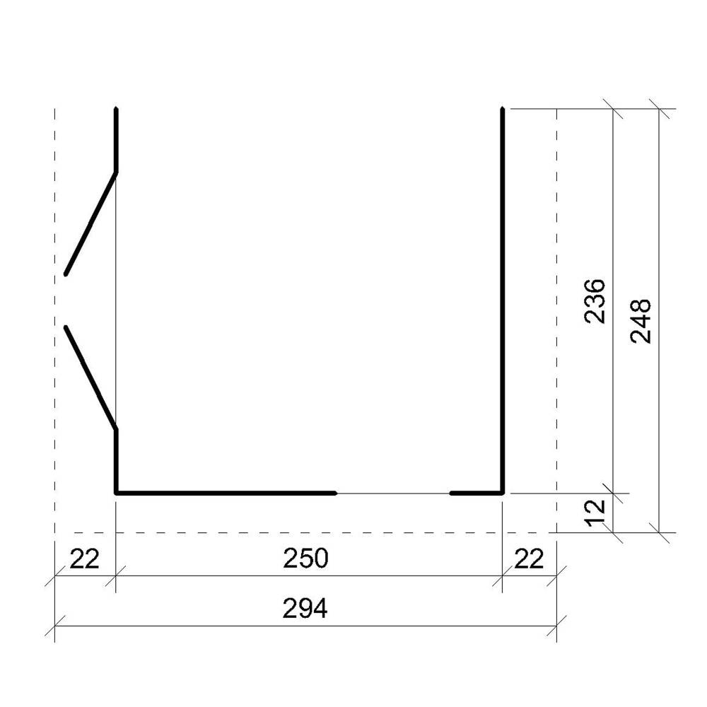 Timbela - Abri de Jardin Qualité Premium 5,9 m² - H231x248x294 cm sans plancher e paroi latérale - Construction de Panneaux LP Smartside - Timbela M938B - Image 7