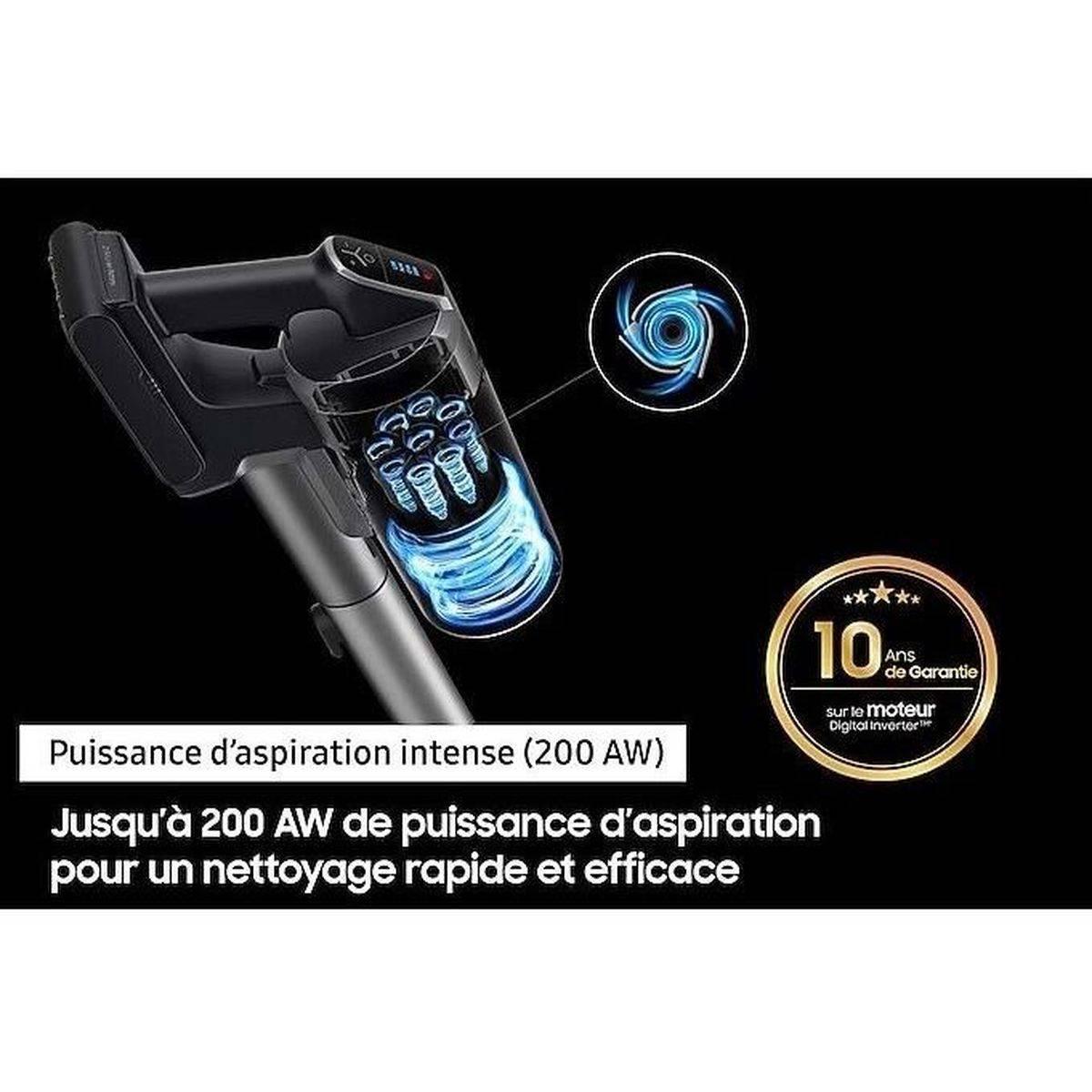 Aspirateur balai sans fil 2 en 1 Jet 75E Turbo 200 AW, multi-cyclone, jusqu’à 60 min - Samsung - Image 4