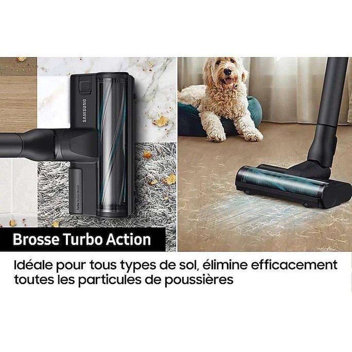 Aspirateur balai sans fil 2 en 1 Jet 75E Turbo 200 AW, multi-cyclone, jusqu’à 60 min - Samsung - Image 3