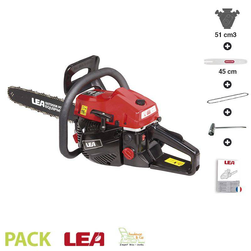 Autre - Tronçonneuse thermique 50,8 cm3 guide 45 cm anti vibration LEA LE32508-45A - Image 1