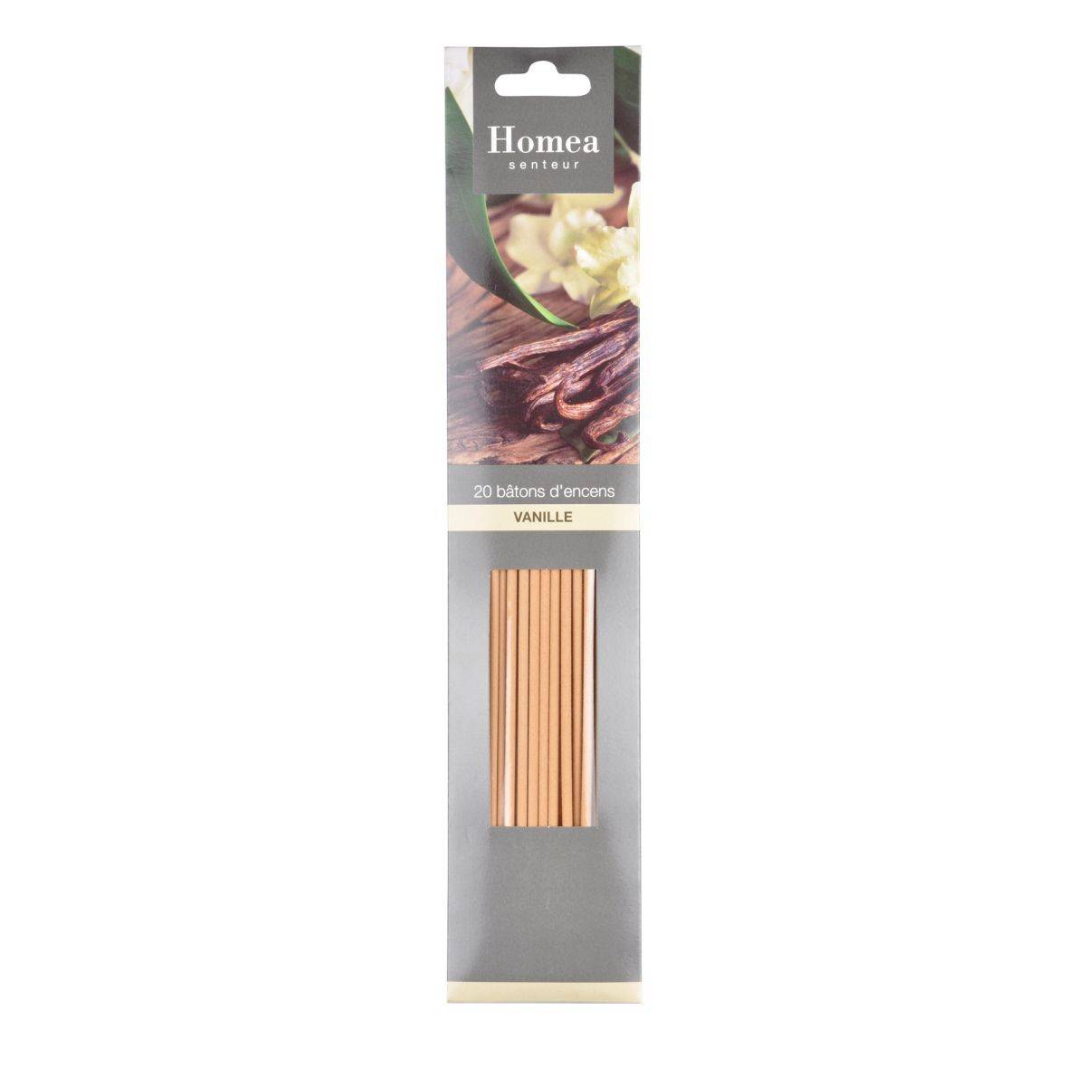 Lot de 20 Bâtons d'Encens "Essentiel" 25cm Vanille - Image 2