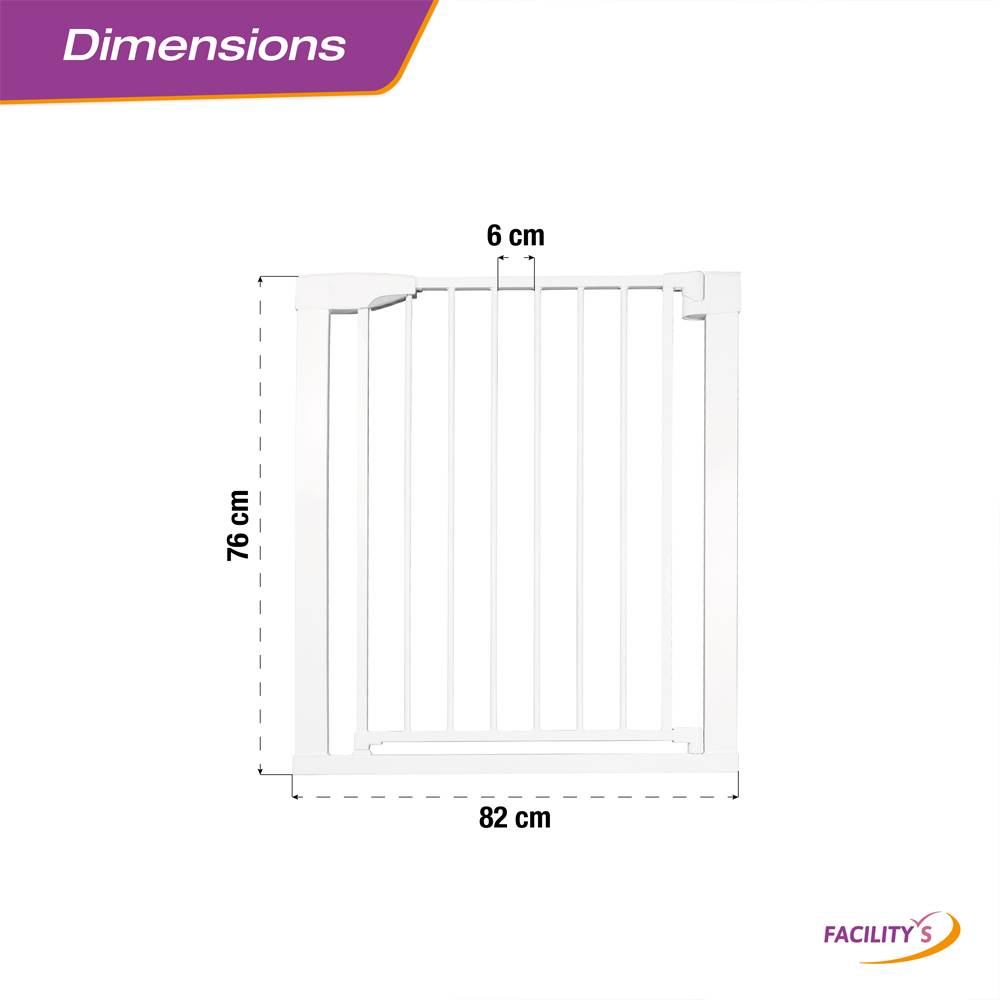 Barrière de sécurité escalier sans perçage pour enfant, bébé, chien - Image 7