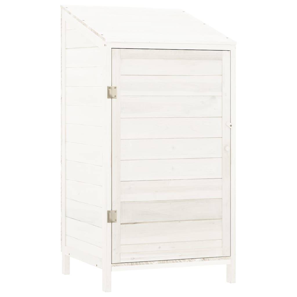 PANGIVO - Remise de jardin en bois de sapin - Blanc 55x52x112 cm - Surface au sol 0,29m² - PANGIVO - Image 1