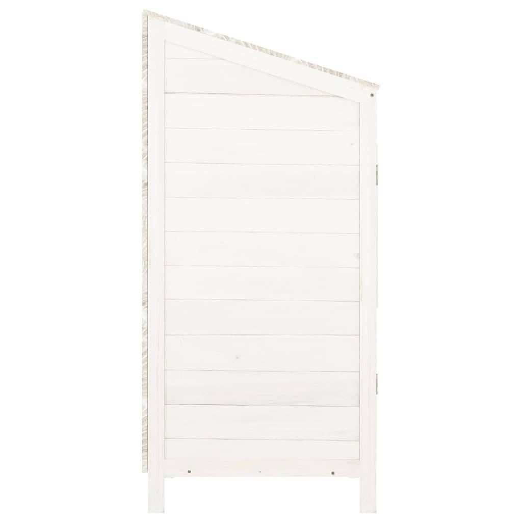 PANGIVO - Remise de jardin en bois de sapin - Blanc 55x52x112 cm - Surface au sol 0,29m² - PANGIVO - Image 6