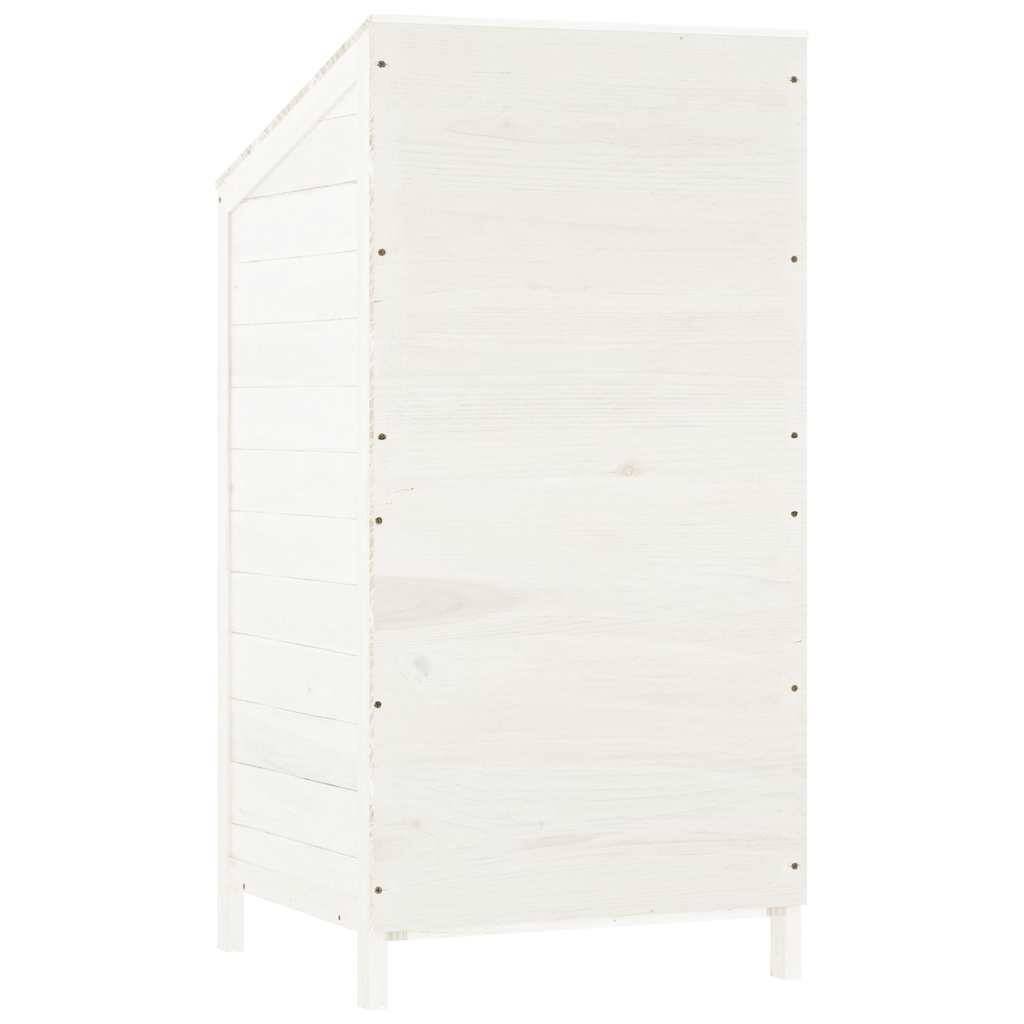 PANGIVO - Remise de jardin en bois de sapin - Blanc 55x52x112 cm - Surface au sol 0,29m² - PANGIVO - Image 5