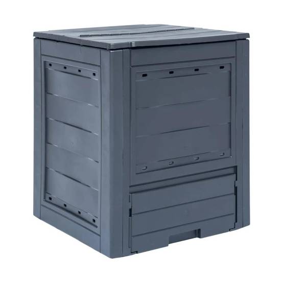 Composteur de jardin 260 Litres Noir Dim 60 x 60 x 73 cm Déchets divers TOOMAX - Image 1