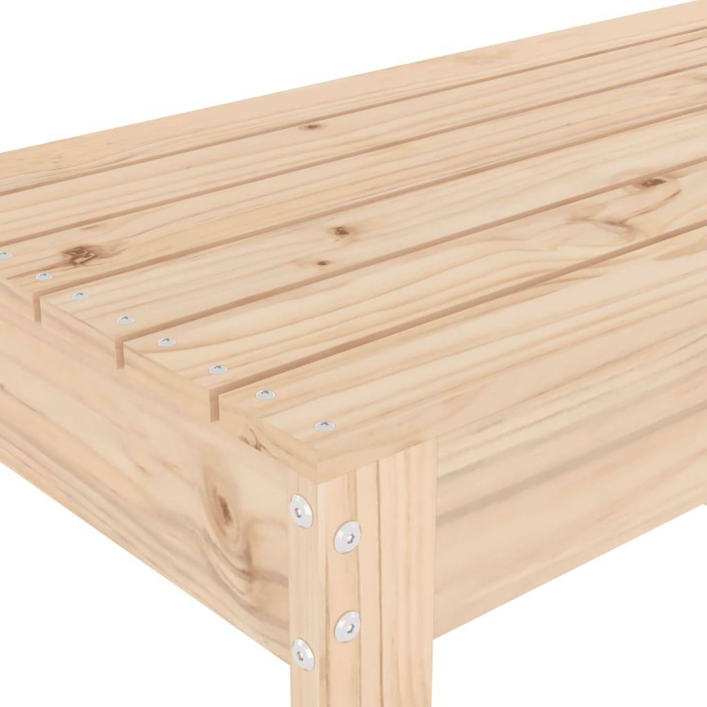 Maison Chic - Banc de jardin - Banc d'extérieur - Banquette 110x38x45 cm bois massif de pin - Image 6