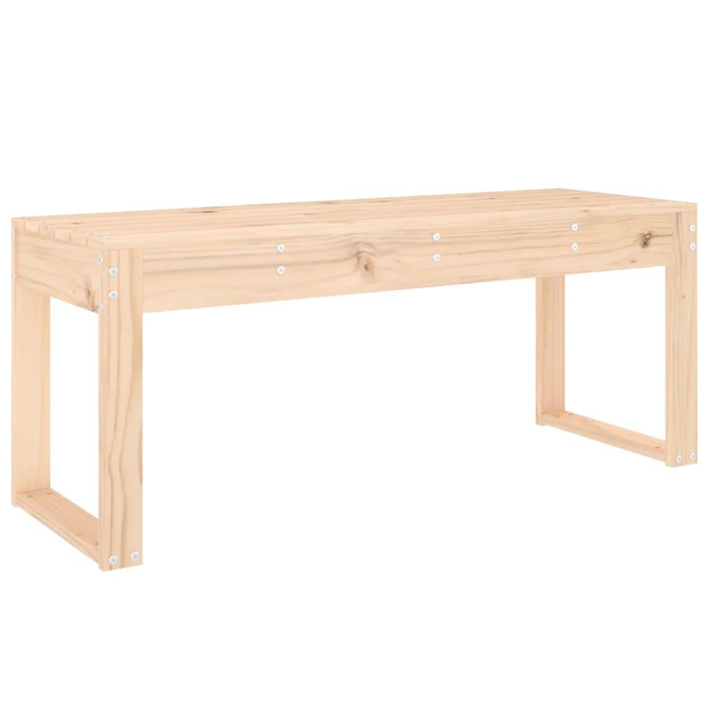 Maison Chic - Banc de jardin - Banc d'extérieur - Banquette 110x38x45 cm bois massif de pin - Image 1