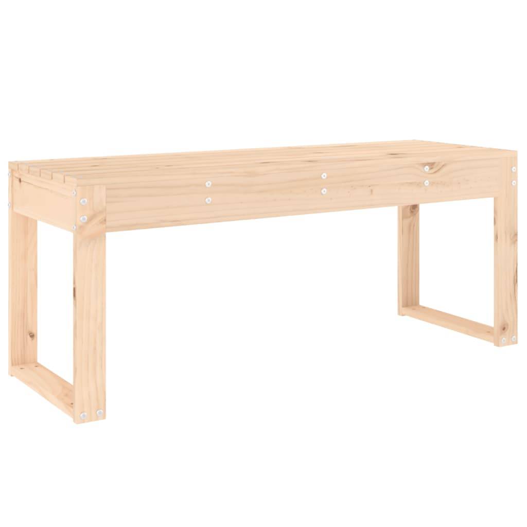 Maison Chic - Banc de jardin - Banc d'extérieur - Banquette 110x38x45 cm bois massif de pin - Image 5