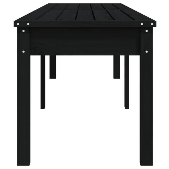 Vidaxl - Banc de jardin à 2 places noir 203,5x44x45cm bois massif de pin vidaXL 824022 - Image 6