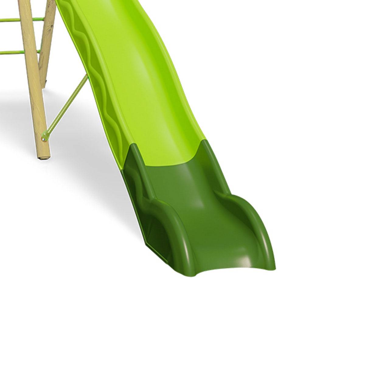 Station de jeux bois 2,30 m Topwood YAKI VERT - 6 enfants - Image 8