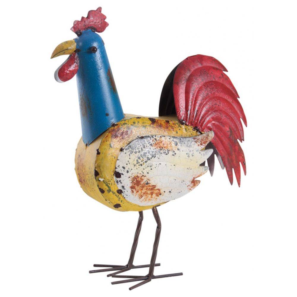 Aubry Gaspard - Coq en métal coloré