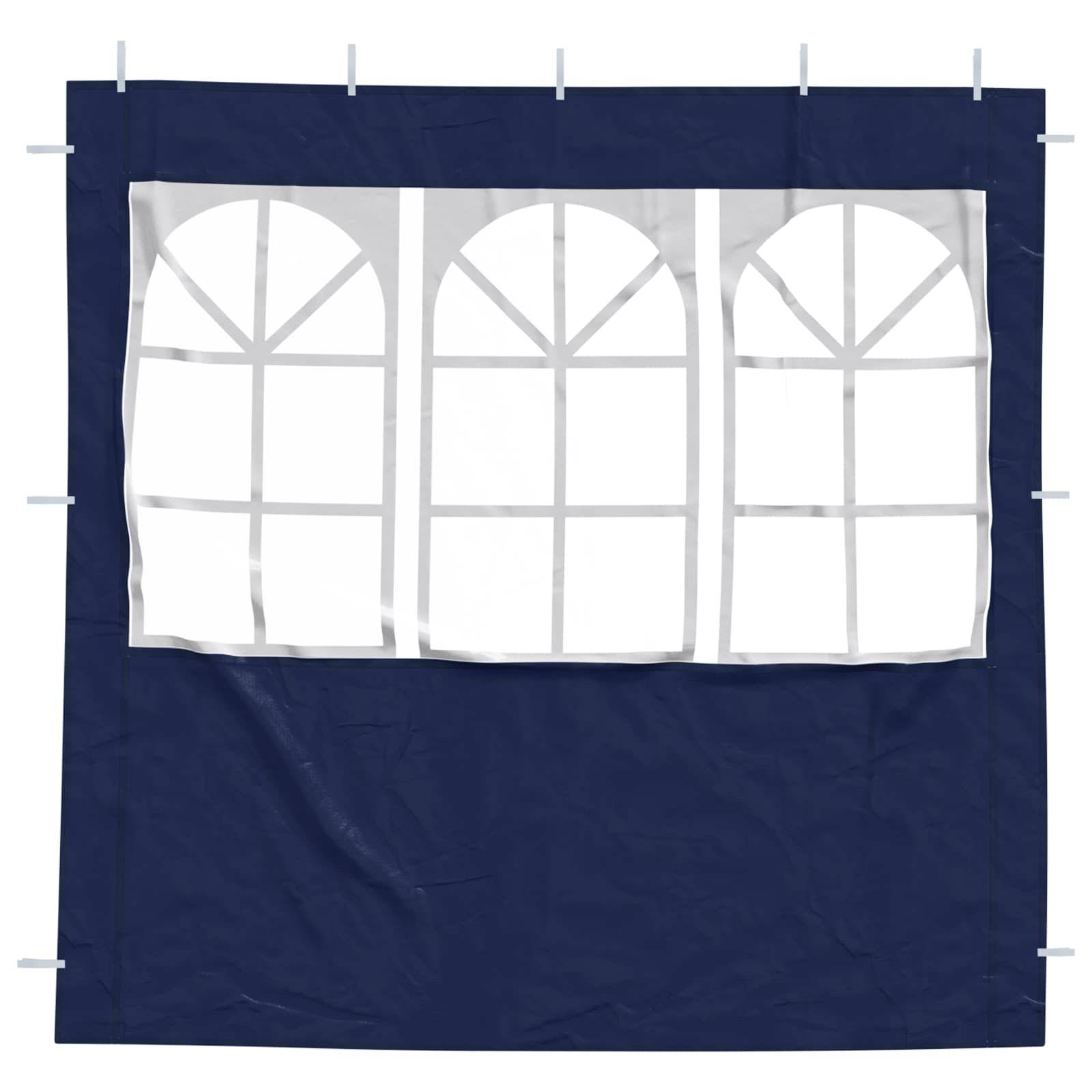 ComfortXL - Parois latérales pour tente de réception PE acier extérieur 200x195cm bleu - ComfortXL Outdoor Living - Image 3