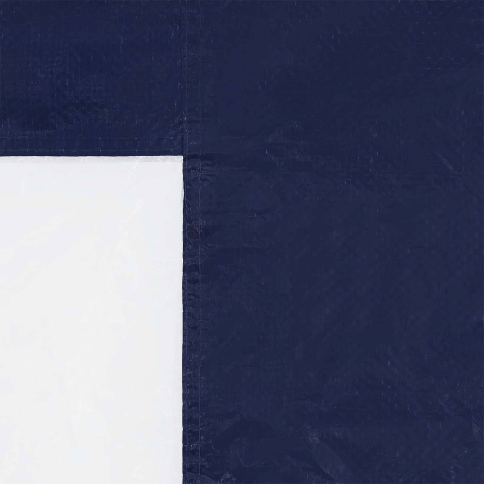 ComfortXL - Parois latérales pour tente de réception PE acier extérieur 200x195cm bleu - ComfortXL Outdoor Living - Image 4