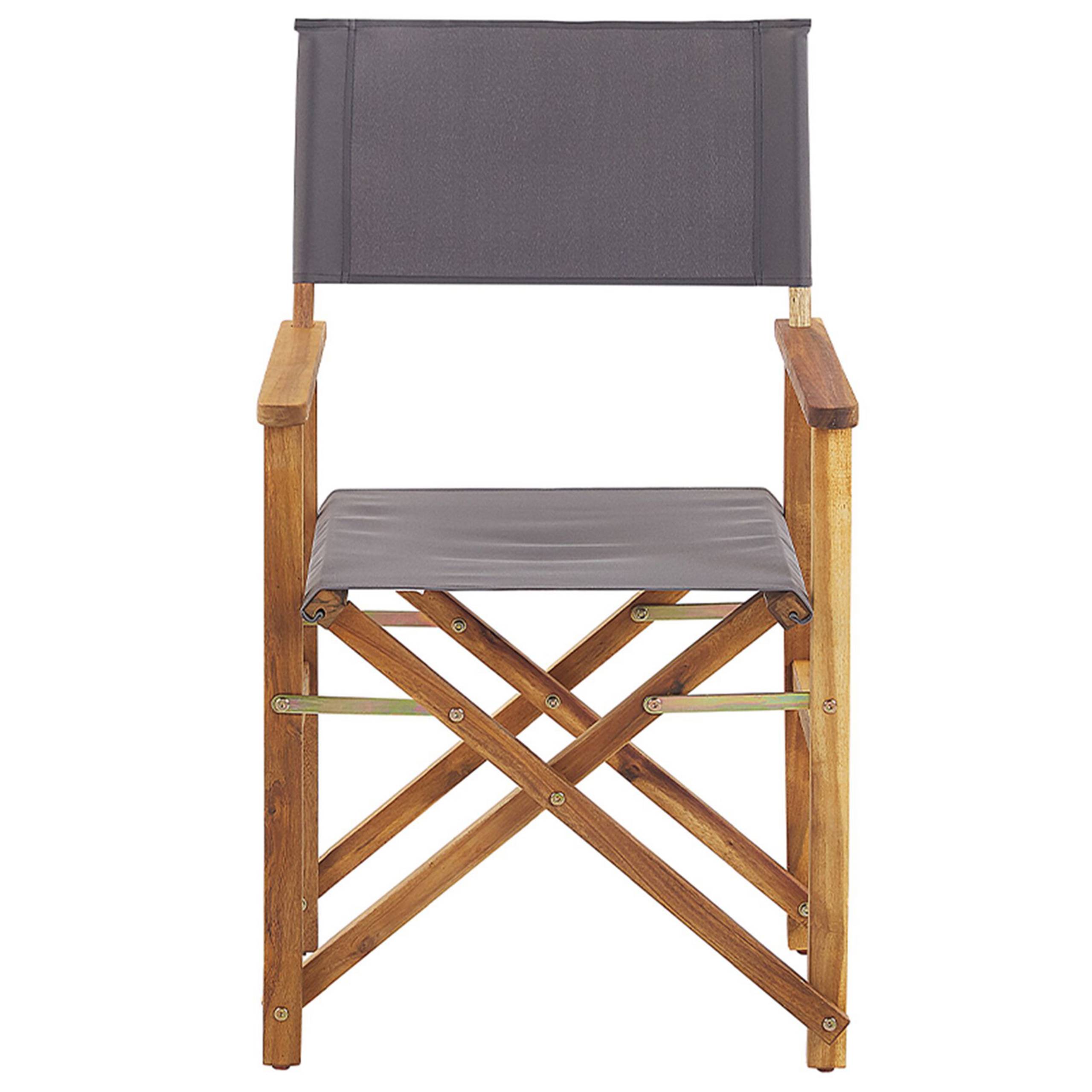 Beliani - Chaise de jardin Tissu Gris CINE - Beliani - Image 5