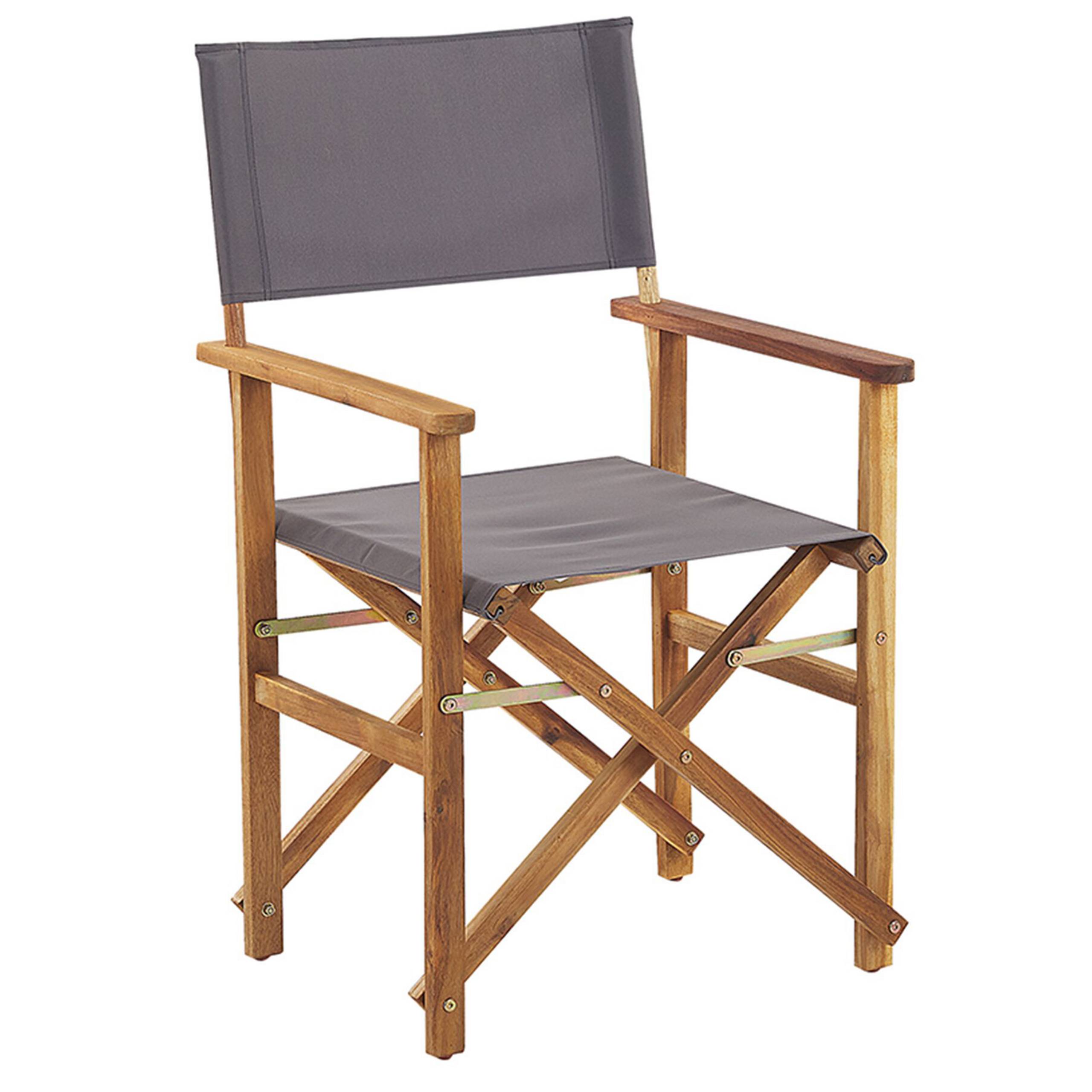 Beliani - Chaise de jardin Tissu Gris CINE - Beliani - Image 4