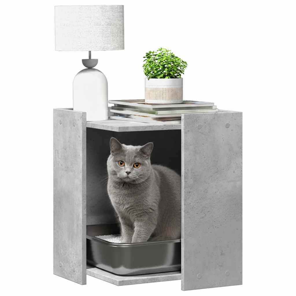 Prolenta Premium - Meuble à litière pour chat bois gris 42 x 42 x 51 cm - Prolenta premium p326.1 - Image 3