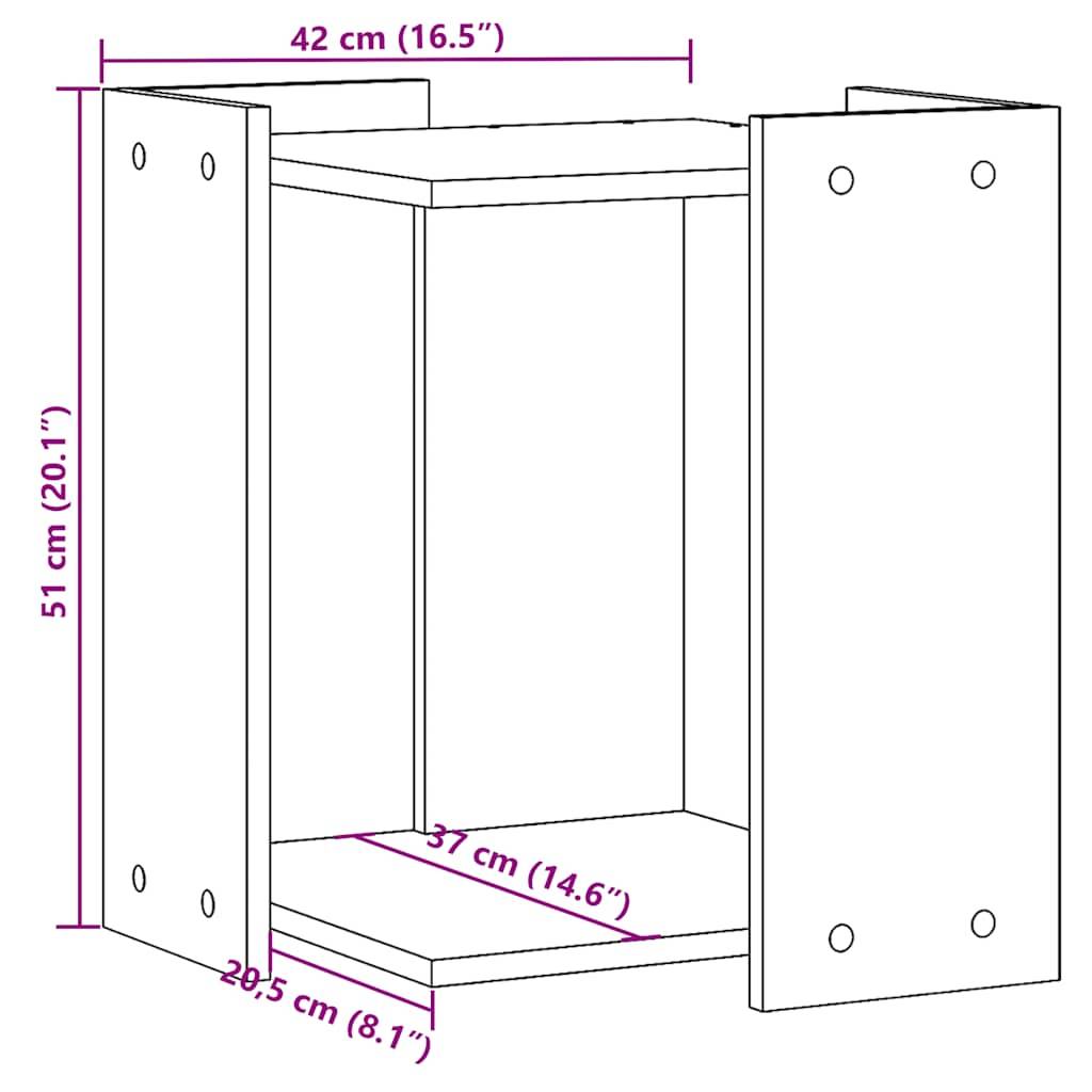 Prolenta Premium - Meuble à litière pour chat bois gris  42 x 42 x 51 cm  - Prolenta premium p326.1 - Image 10