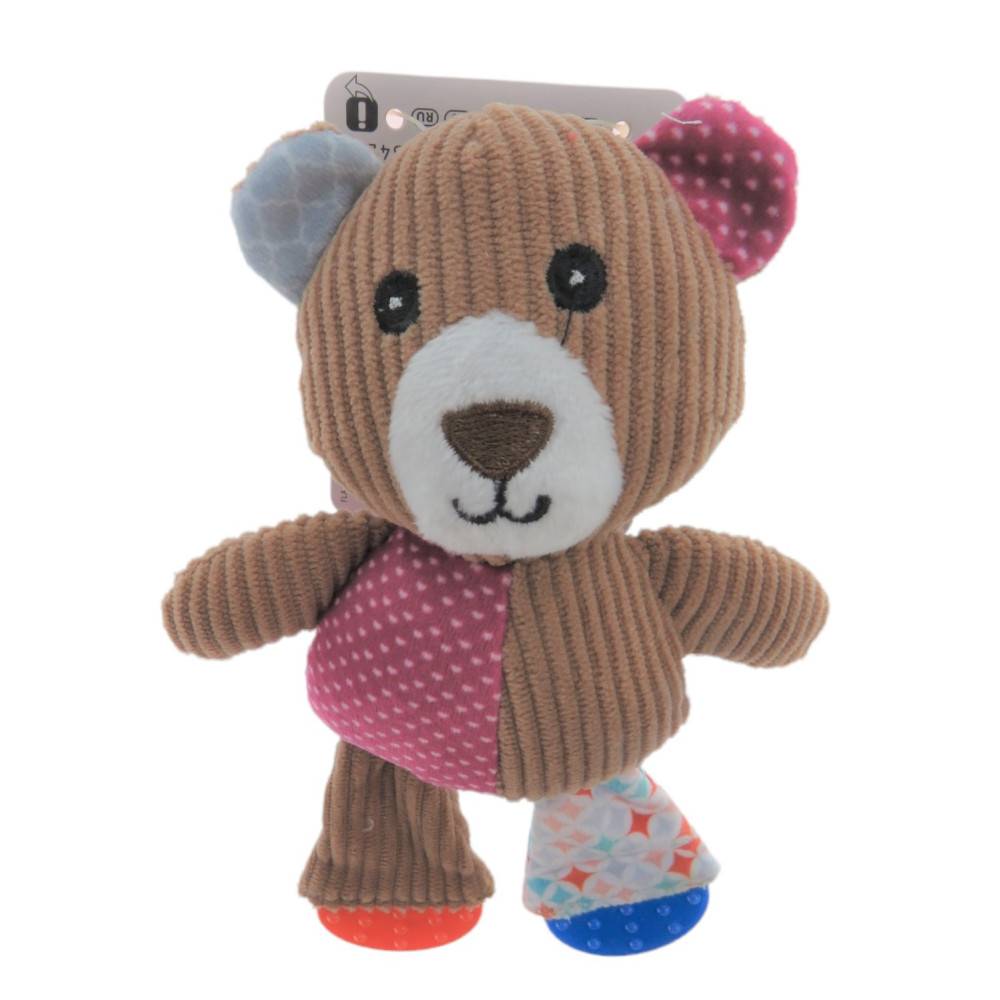 Flamingo - Jouet ourson brun Nilak, avec pieds TPR, 19 cm, pour chiot - Image 2