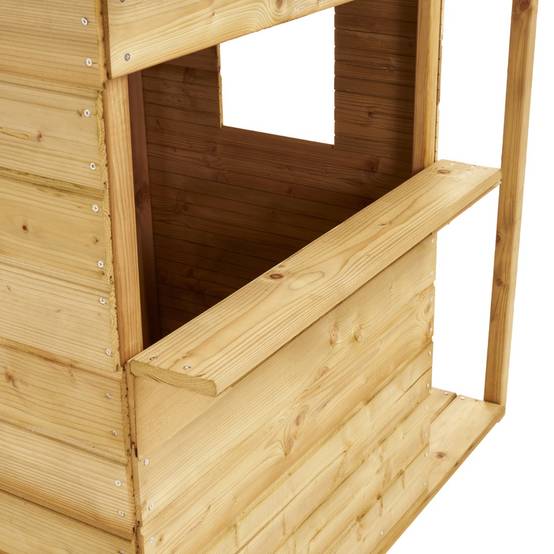 Kangui - Maisonnette bois cabane enfant extérieur - Toit étanche - Comptoir - Préau COSI Kangui - Image 6