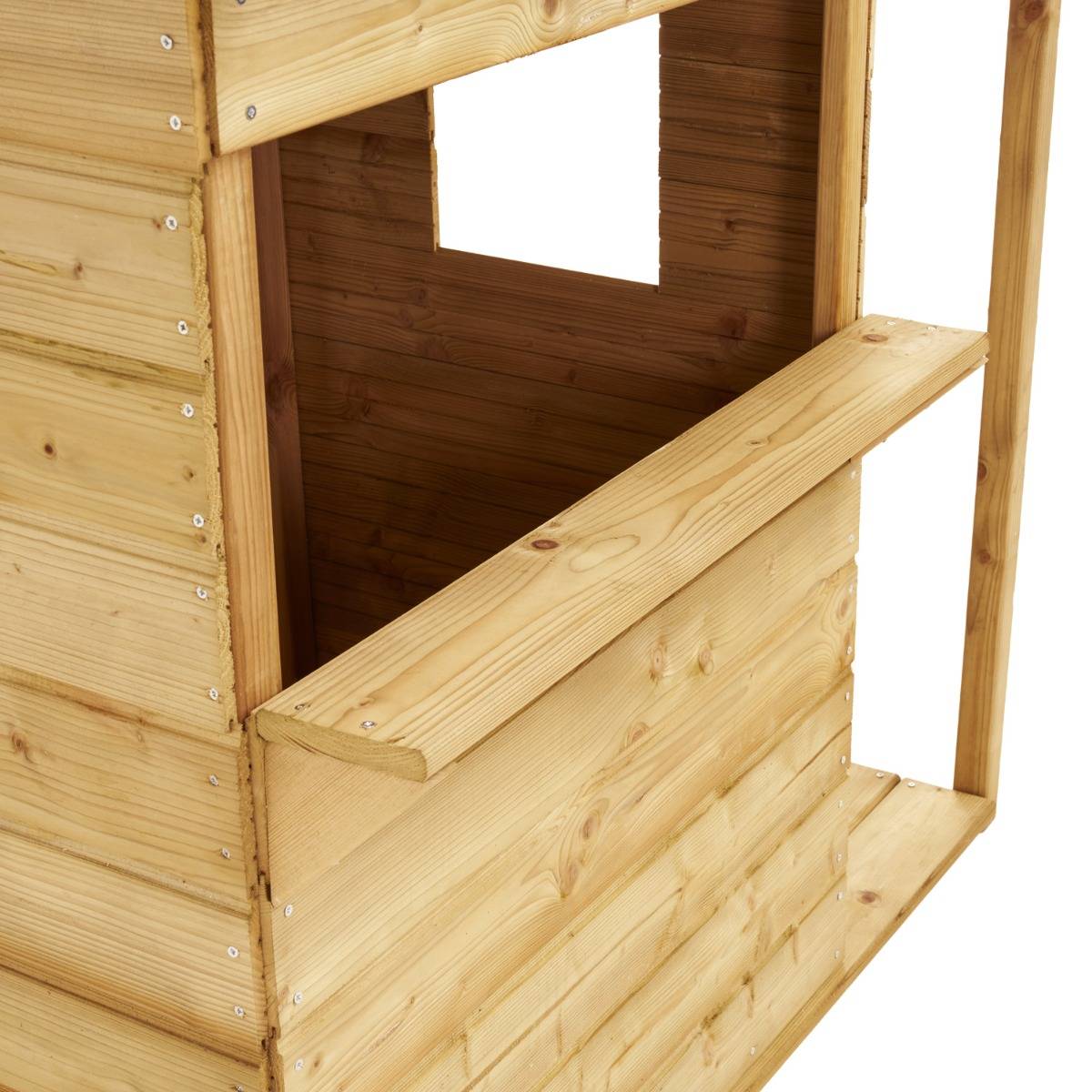 Kangui - Maisonnette bois cabane enfant extérieur - Toit étanche - Comptoir - Préau COSI Kangui - Image 6
