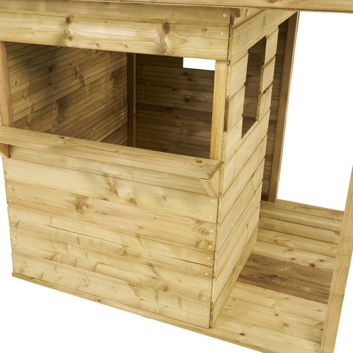 Kangui - Maisonnette bois cabane enfant extérieur - Toit étanche - Comptoir - Préau COSI Kangui - Image 10