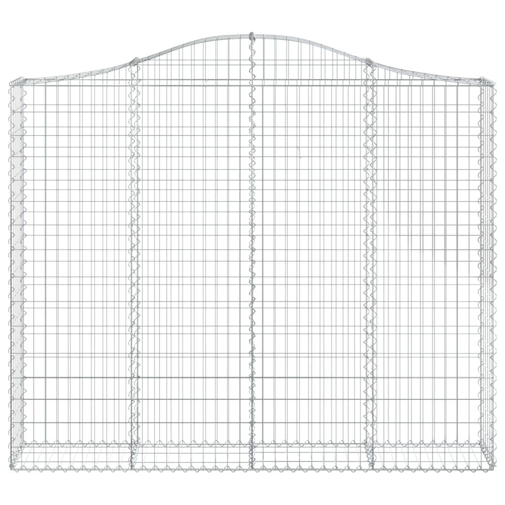 Vidaxl - Panier de gabions arqué 200x30x160/180 cm Fer galvanisé vidaXL 153388 - Image 4