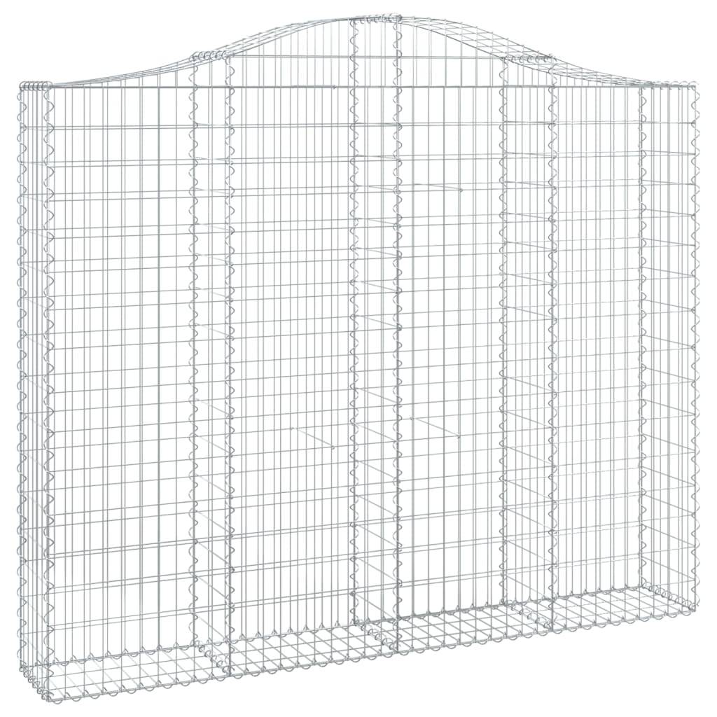 Vidaxl - Panier de gabions arqué 200x30x160/180 cm Fer galvanisé vidaXL 153388 - Image 2