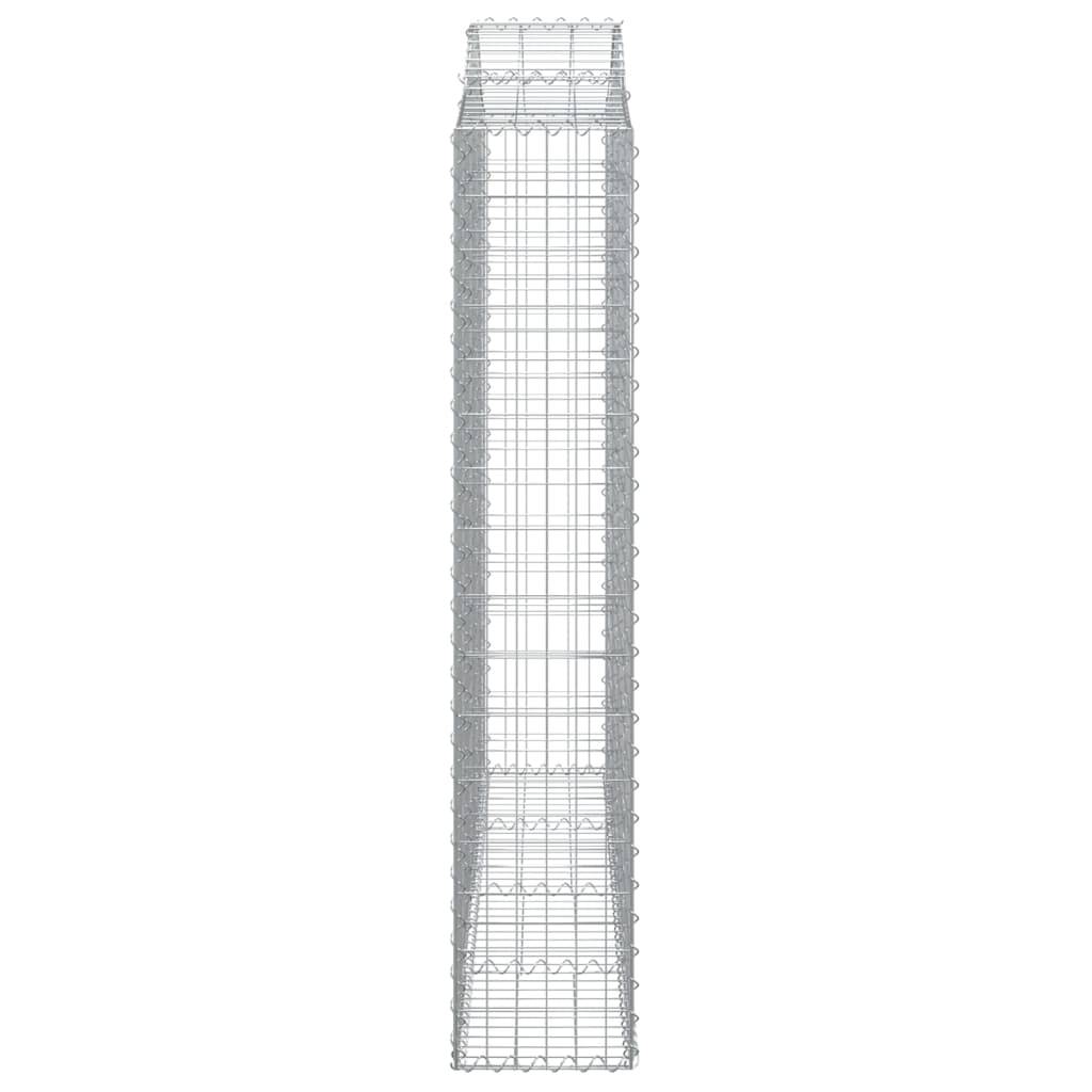 Vidaxl - Panier de gabions arqué 200x30x160/180 cm Fer galvanisé vidaXL 153388 - Image 5