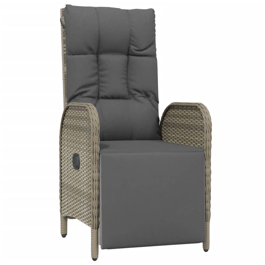 Vidaxl - Ensemble à manger de jardin 5 pcs coussins gris résine tressée vidaXL 3185089 - Image 8