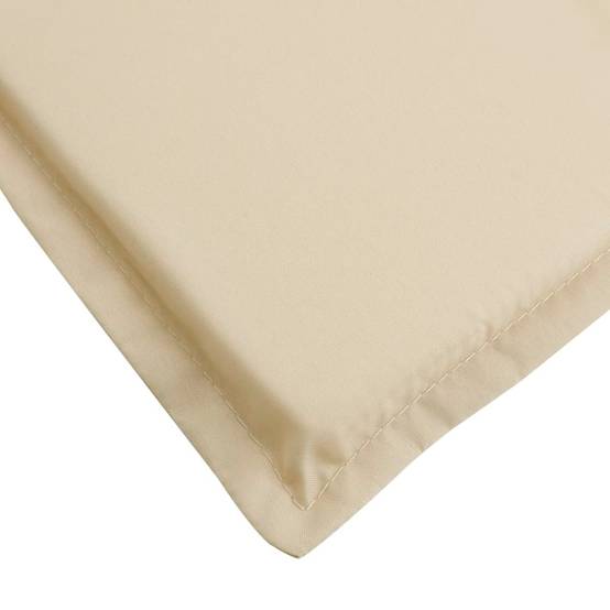Matelas Bain de Soleil Tissu Oxford Confortable pour Transat de Piscine Beige 200x50cm – ComfortXL Outdoor Living - Image 7