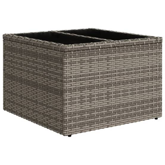 Salon de jardin 5 pcs | Mobilier d'extérieur avec coussins gris résine tressée Maison Chic - Image 5