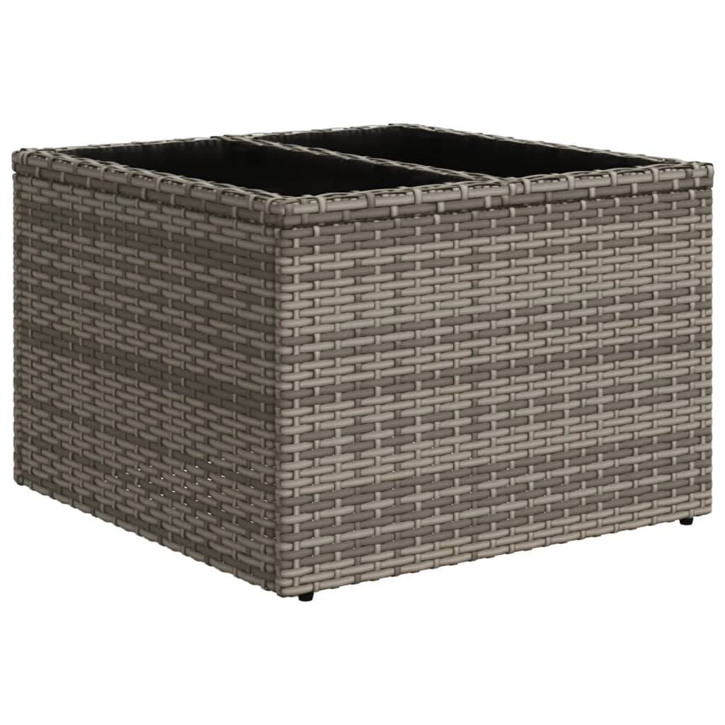 Salon de jardin 5 pcs | Mobilier d'extérieur avec coussins gris résine tressée Maison Chic - Image 5