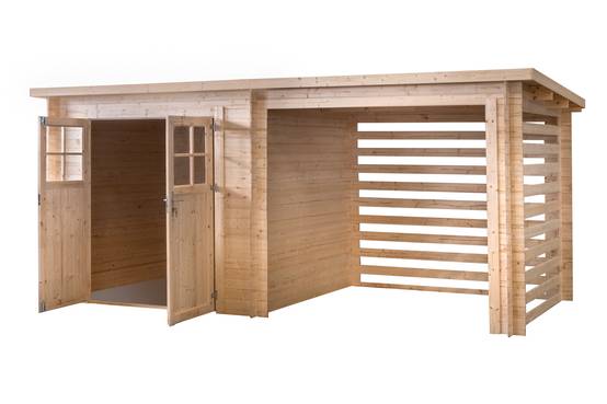 0 - Abri de jardin double espace, 10.5m², 4790 x 2200, ep 19mm, INT046 /GARTFLEX - Image 2