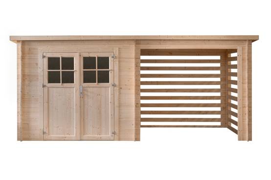 0 - Abri de jardin double espace, 10.5m², 4790 x 2200, ep 19mm, INT046 /GARTFLEX - Image 1
