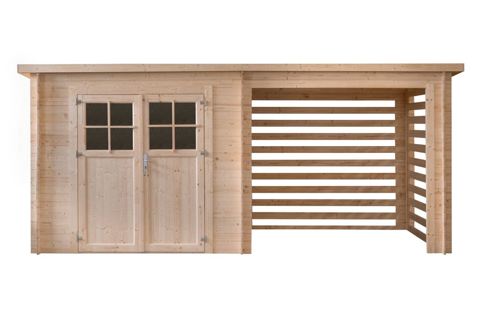 Gartflex - Abri de jardin double espace, 10.5m², 4790 x 2200, ep 19mm, INT046 /GARTFLEX