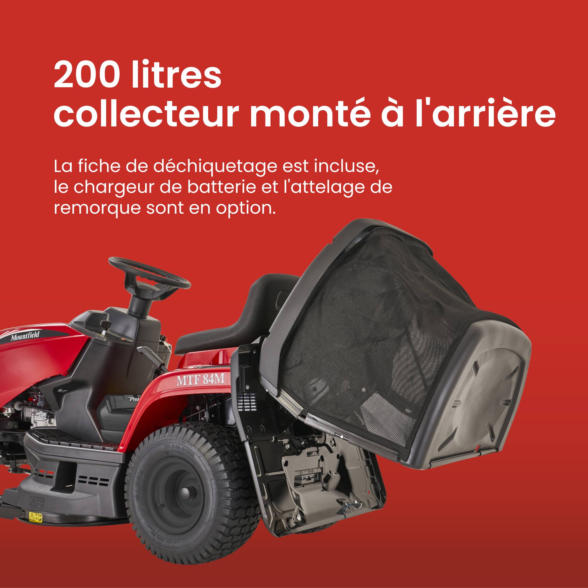 Tracteur de pelouse à essence Mountfield MTF 84M Coupe large 84 cm, bac 200 L - STIGA - Image 5