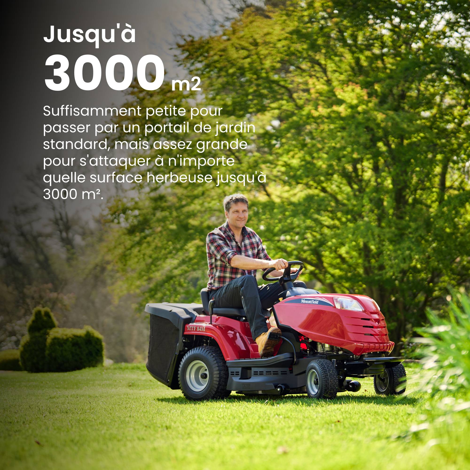 Tracteur de pelouse à essence Mountfield MTF 84M Coupe large 84 cm, bac 200 L - STIGA - Image 7