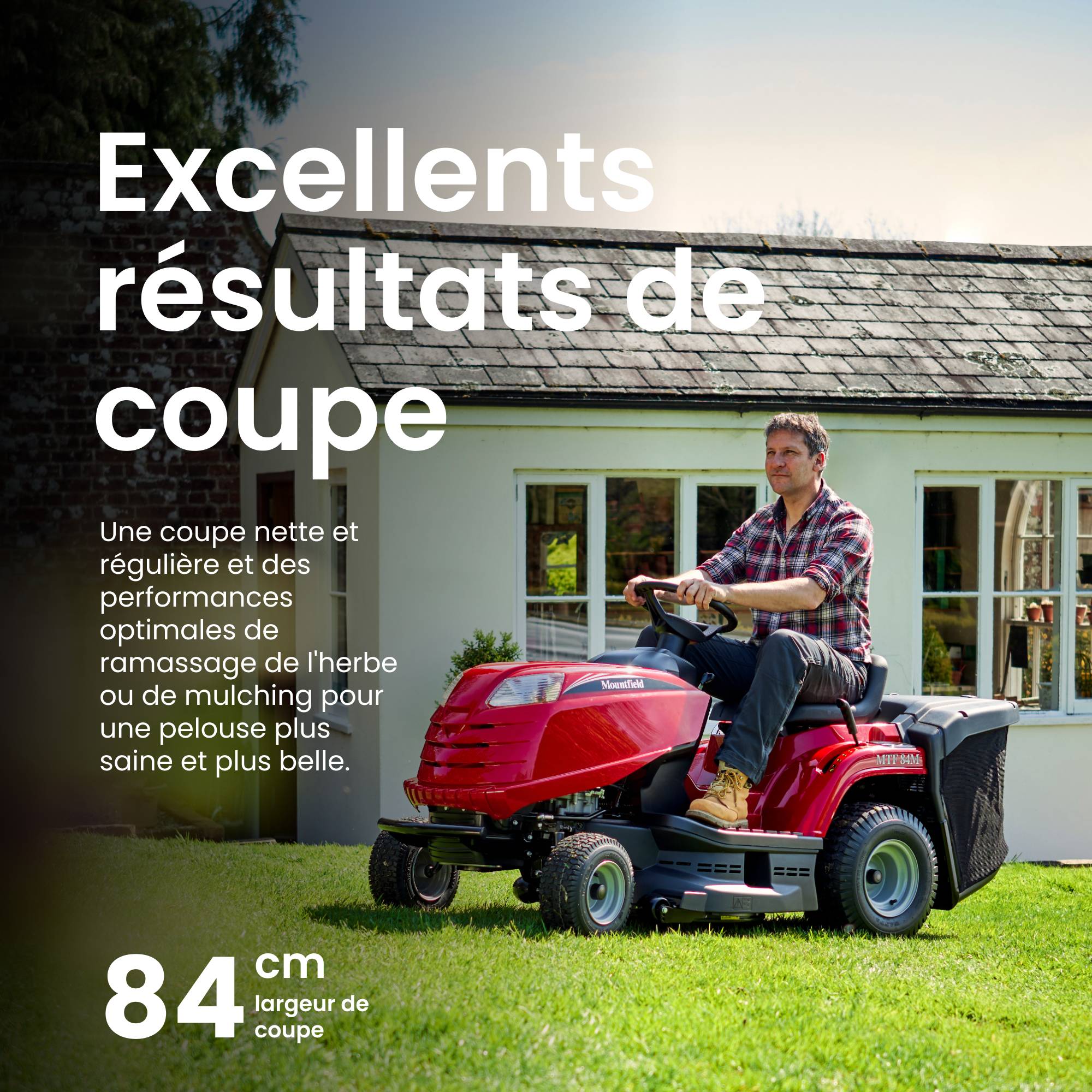 Tracteur de pelouse à essence Mountfield MTF 84M Coupe large 84 cm, bac 200 L - STIGA - Image 3