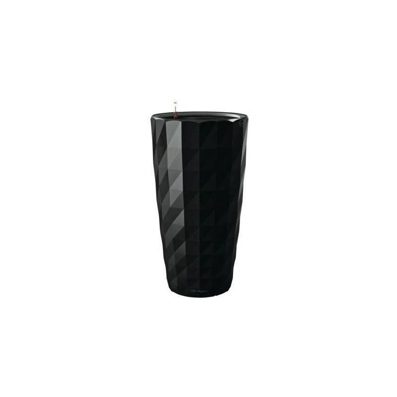 Lechuza - Pot De Fleur Lechuza Diamante Premium - Kit Complet, Noir Brillant - Image 1