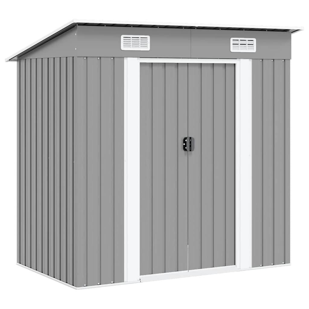 Vidaxl - Abri de jardin Métal Gris 2.4m² vidaXL 42982 - Image 2
