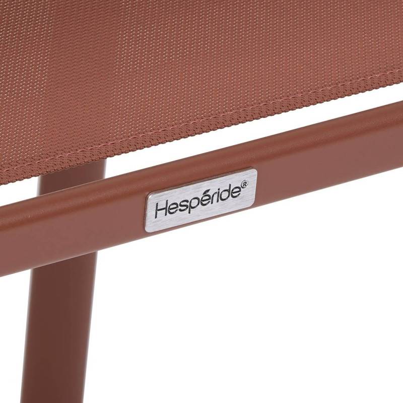 Hesperide - Fauteuil de jardin Piazza empilable acajou Hespéride - Image 6
