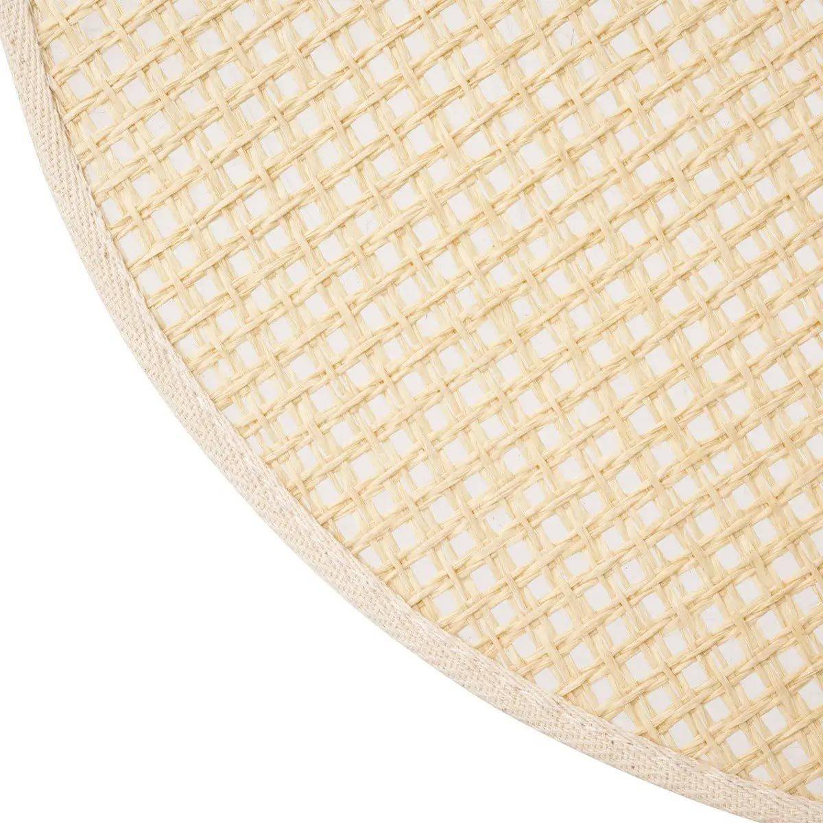 Set de Table Rond en Jute "Rivi" 38cm Blanc - Image 2